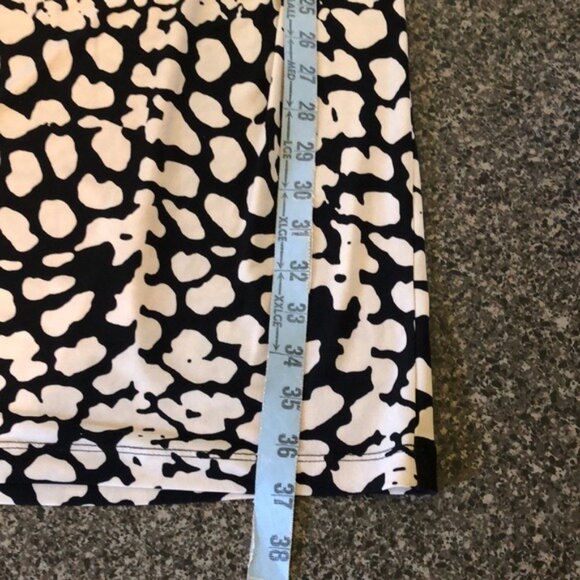 Calvin Klein Womens Black & White Animal Print Dress Size 10 Polyester - Picture 9 of 9